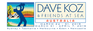 2019 Dave Koz and Friends at Sea Cruise Voyage One and Two logo header